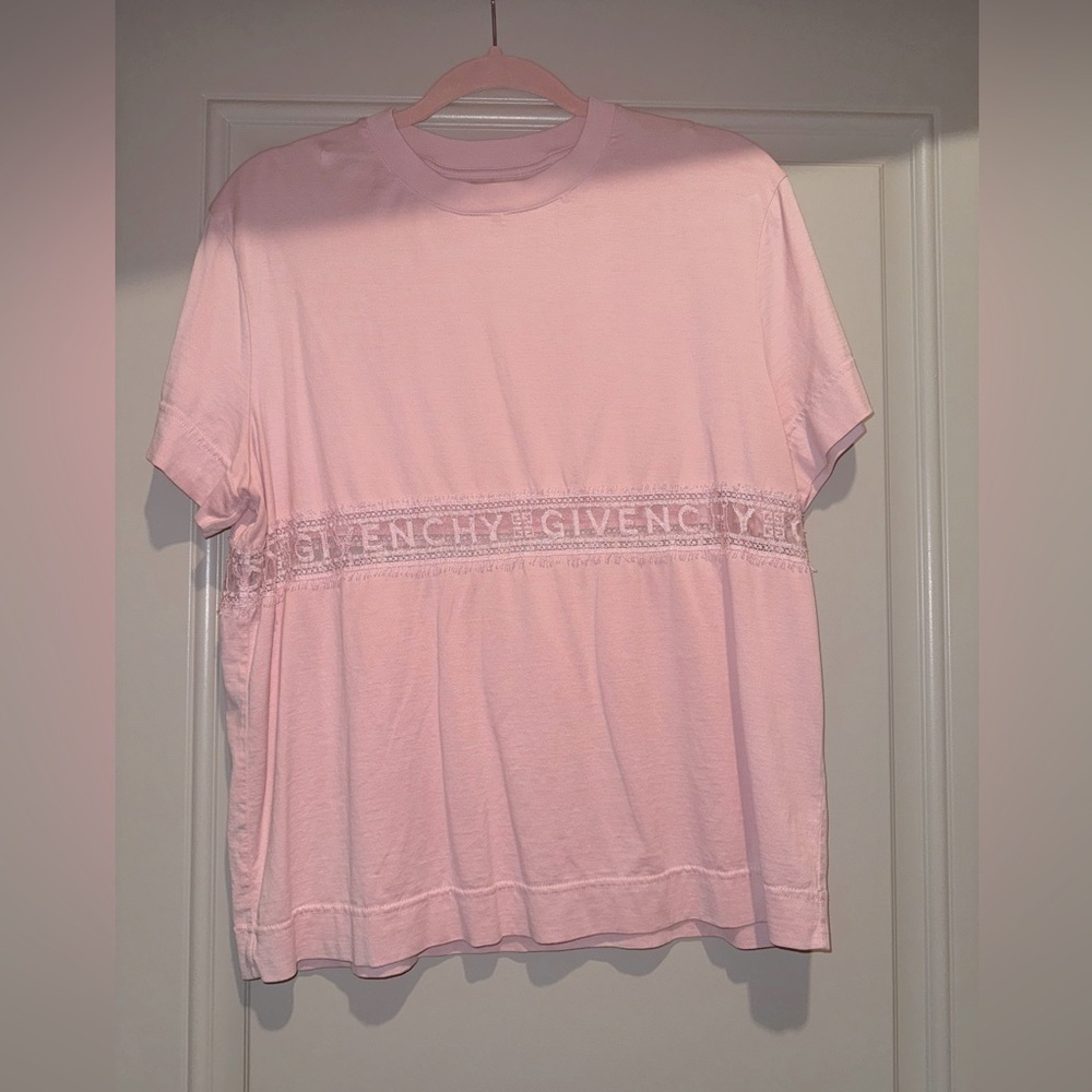Givenchy Logo Lace Insert T-Shirt